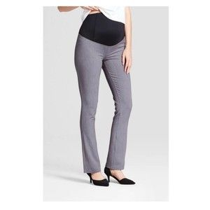 Isabel Maternity Women's Medium Active Leggings + Crossover Panel - Gray Size 6